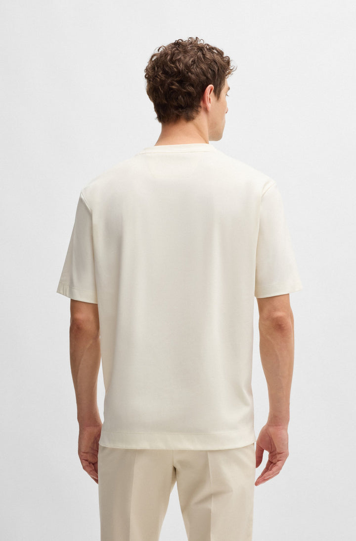 BOSS T-Shirts Regular Fit in Cotton Mix - L-MAX_AM 10266674 01-50527936- Concorde Fashion#color_white-118