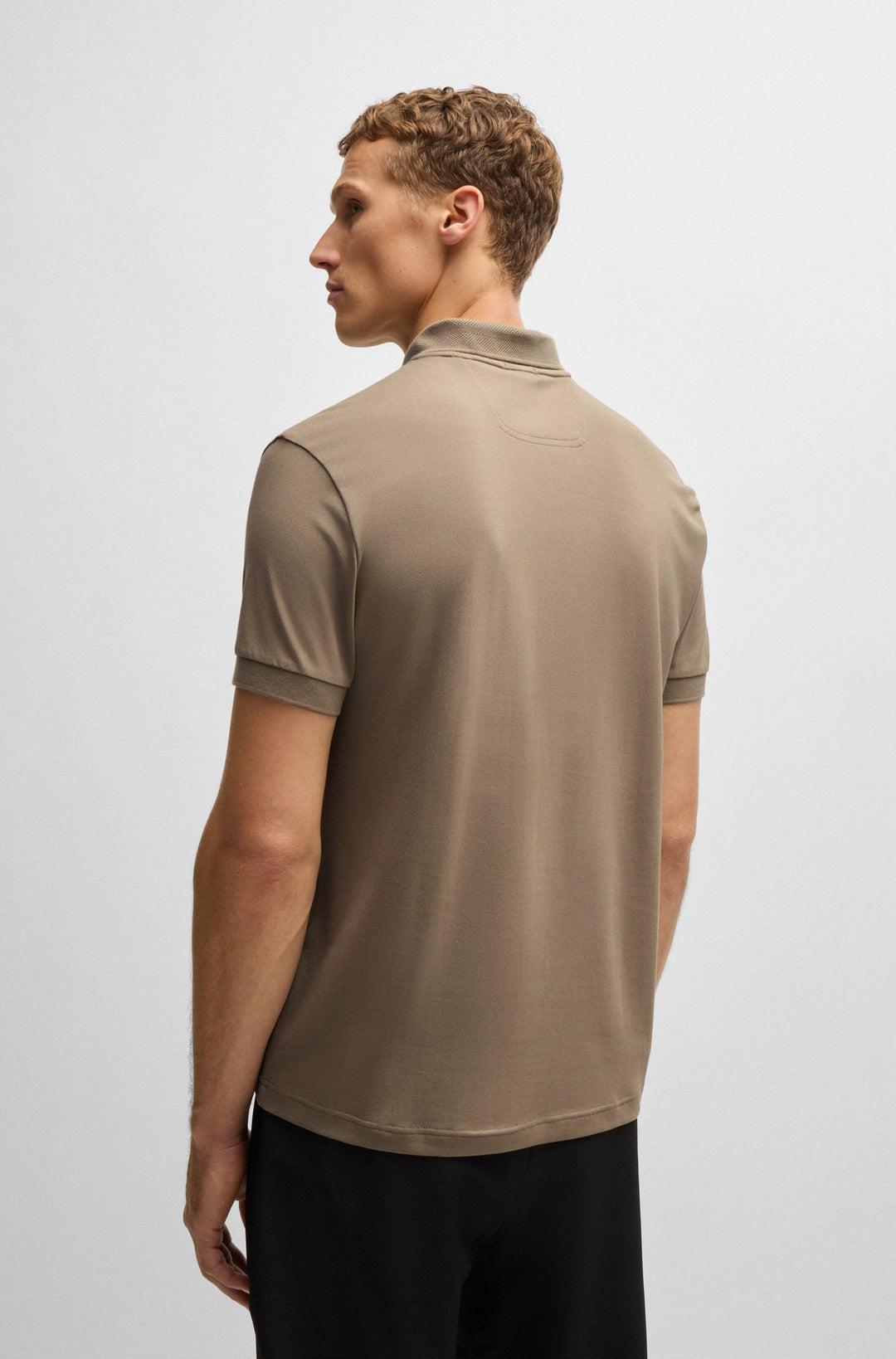 BOSS Polos Regular Fit in Cotton Mix - PADDY MIRROR 10266689 01-50529735- Concorde Fashion#color_green-334