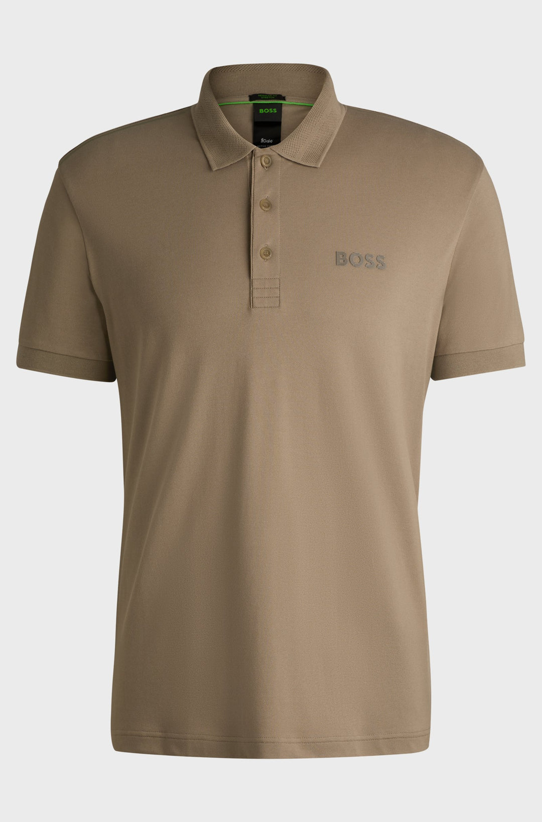 BOSS Polos Regular Fit in Cotton Mix - PADDY MIRROR 10266689 01-50529735- Concorde Fashion#color_green-334