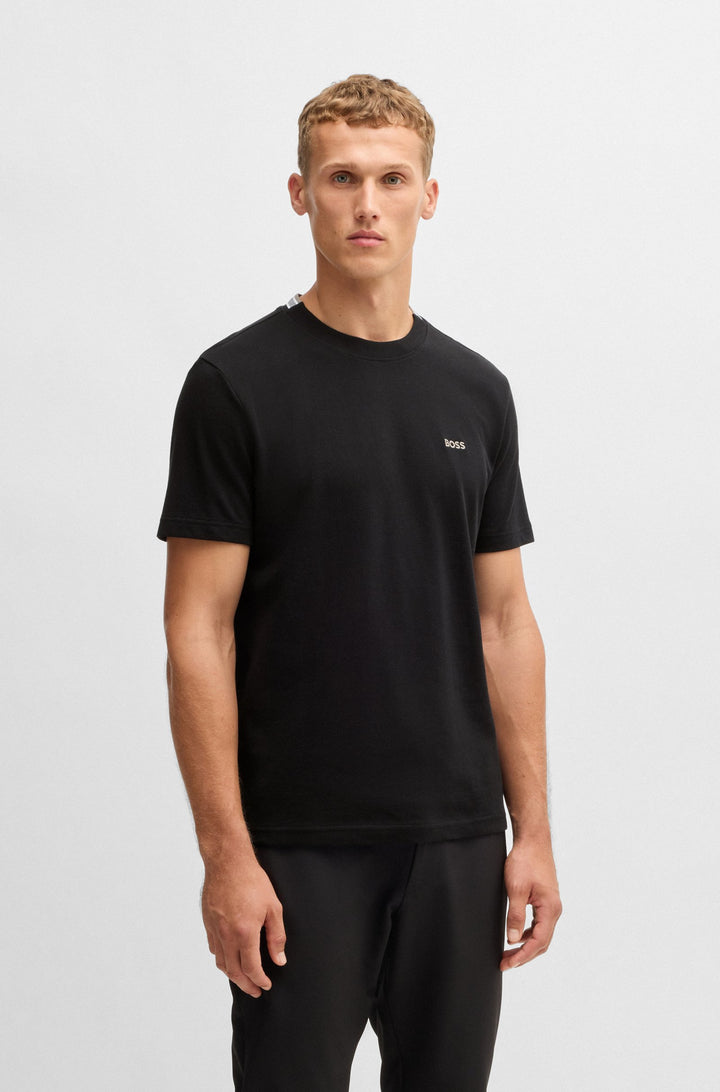 BOSS T-Shirts Regular Fit in Cotton - TADDY 10266738 01-50529941- Concorde Fashion#color_charcoal-015