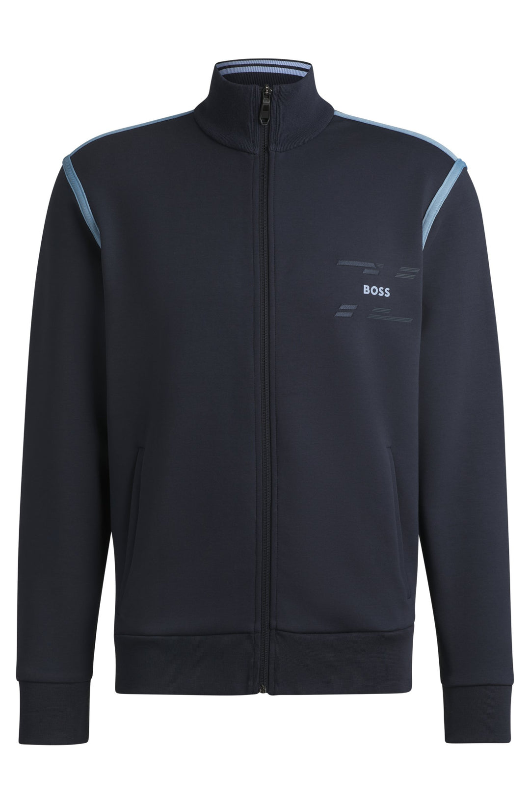 BOSS Sweatshirts Regular Fit in Cotton Mix - SKAZ TAPE 10266755 01-50530036- Concorde Fashion#color_navy-402