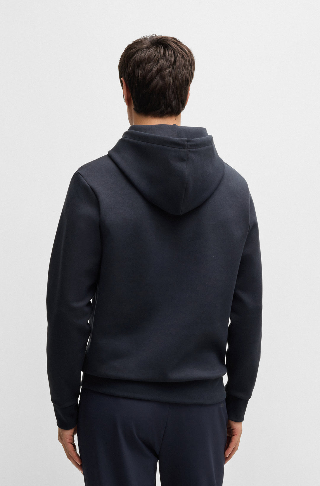 BOSS Hoodies Regular Fit in Cotton Mix - SOODY TAPE LOGO 10266755 01-50535116- Concorde Fashion#color_navy-402