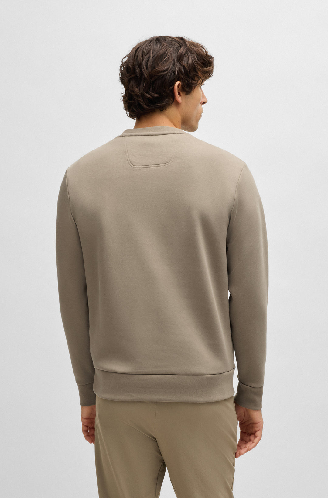 BOSS Sweatshirts Regular Fit in Cotton Mix - SALBO TAPE LOGO 10266755 01-50535117- Concorde Fashion#color_green-334