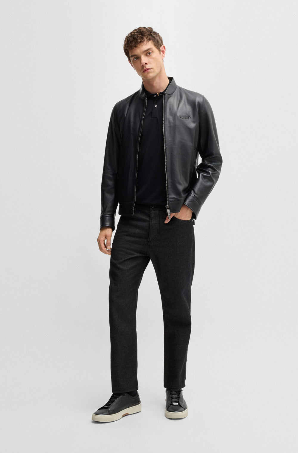 BOSS Jeans  in Cotton Mix - L-OGDEN_AM 10266769 01-50527792- Concorde Fashion#color_black-001