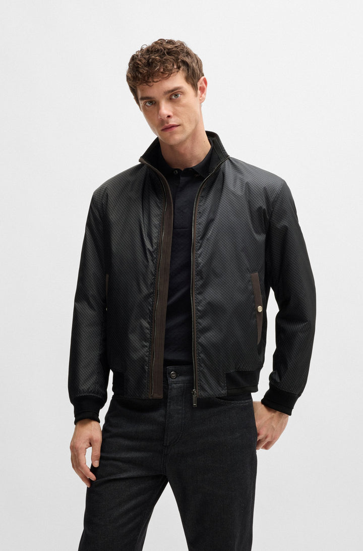 BOSS Casual Jackets Relaxed Fit in Polyester - L-OLIVER_AM 10266781 01-50525308- Concorde Fashion#color_black-001