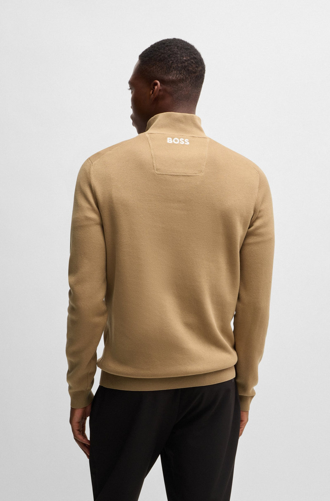 BOSS Sweaters Regular Fit in Cotton - OPEN_QZ_24 10267020 01-50530754- Concorde Fashion#color_beige-260