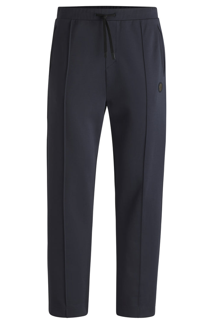 BOSS Jogging Pants Regular Fit in Cotton Mix - HADIM TL 10267102 01-50530982- Concorde Fashion#color_navy-402