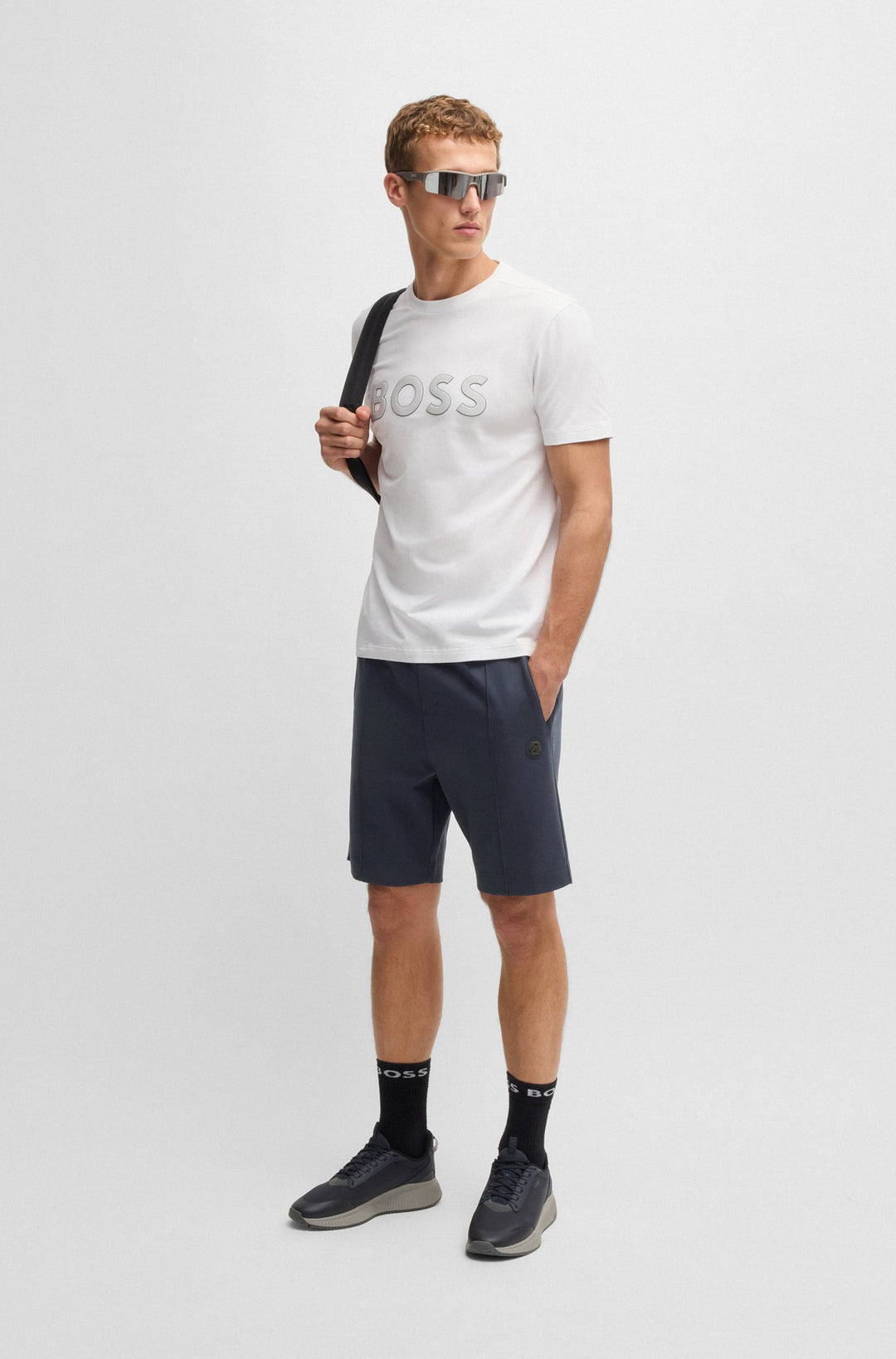 BOSS Shorts Regular Fit - HEADLO TL 50537534- Concorde Fashion#color_navy-402