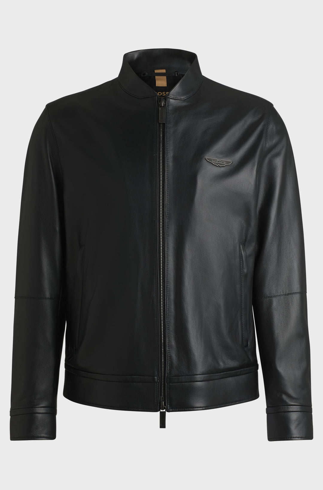 BOSS Casual Jackets Regular Fit in Leather - L-CALEB_AM 10267112 01-50529537- Concorde Fashion#color_black-001