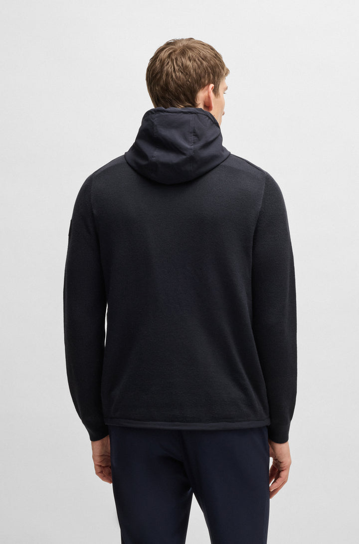 BOSS Casual Jackets Regular Fit in Polyester Mix - P-BRIAN 10267177 01-50531168- Concorde Fashion#color_navy-404