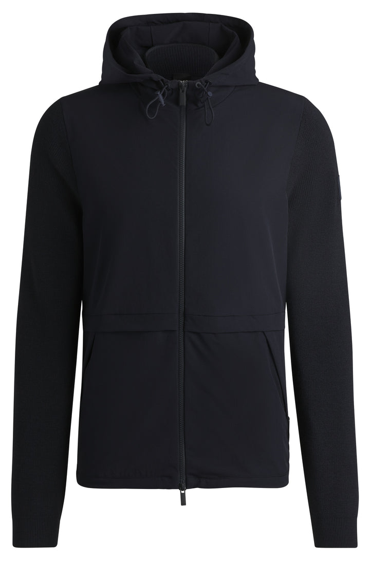 BOSS Casual Jackets Regular Fit in Polyester Mix - P-BRIAN 10267177 01-50531168- Concorde Fashion#color_navy-404