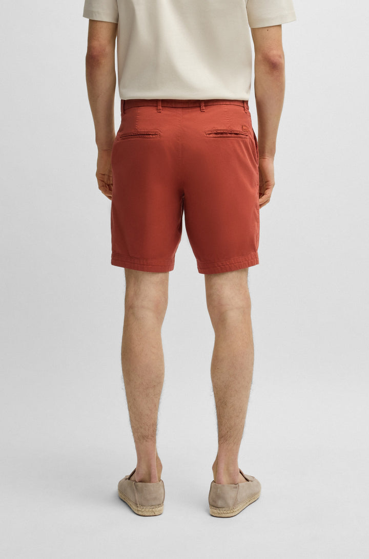 BOSS Shorts Slim Fit in Cotton Mix - H-SLICE-SHORTS1 10267215 01-50540743- Concorde Fashion#color_orange-806