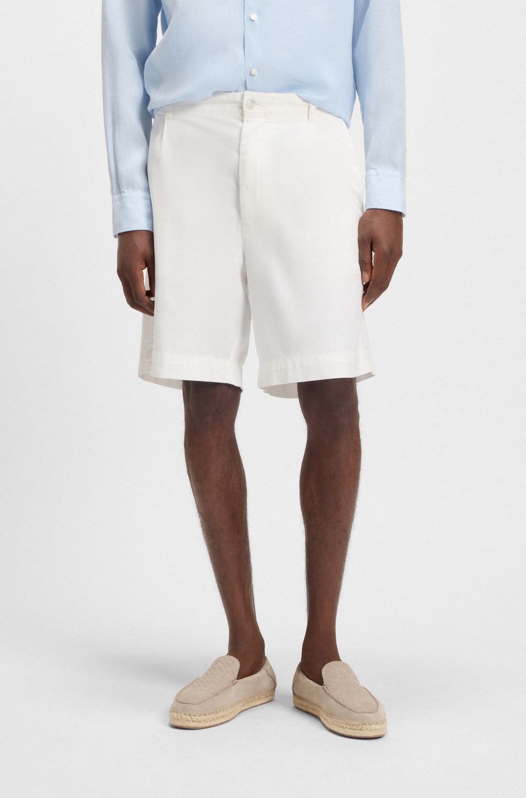 BOSS Shorts Relaxed Fit - C-KAI-DPL-SHORTS 50546320- Concorde Fashion#color_white-100