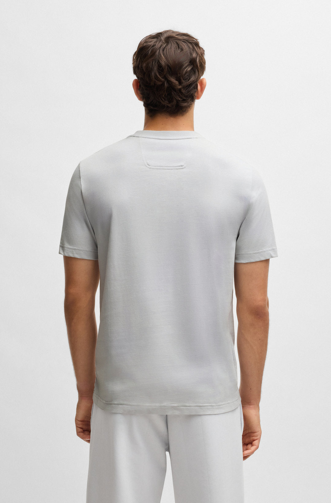 BOSS T-Shirts Regular Fit in Cotton - TEE DROPNEEDLE 10267231 01-50531271- Concorde Fashion#color_grey-054