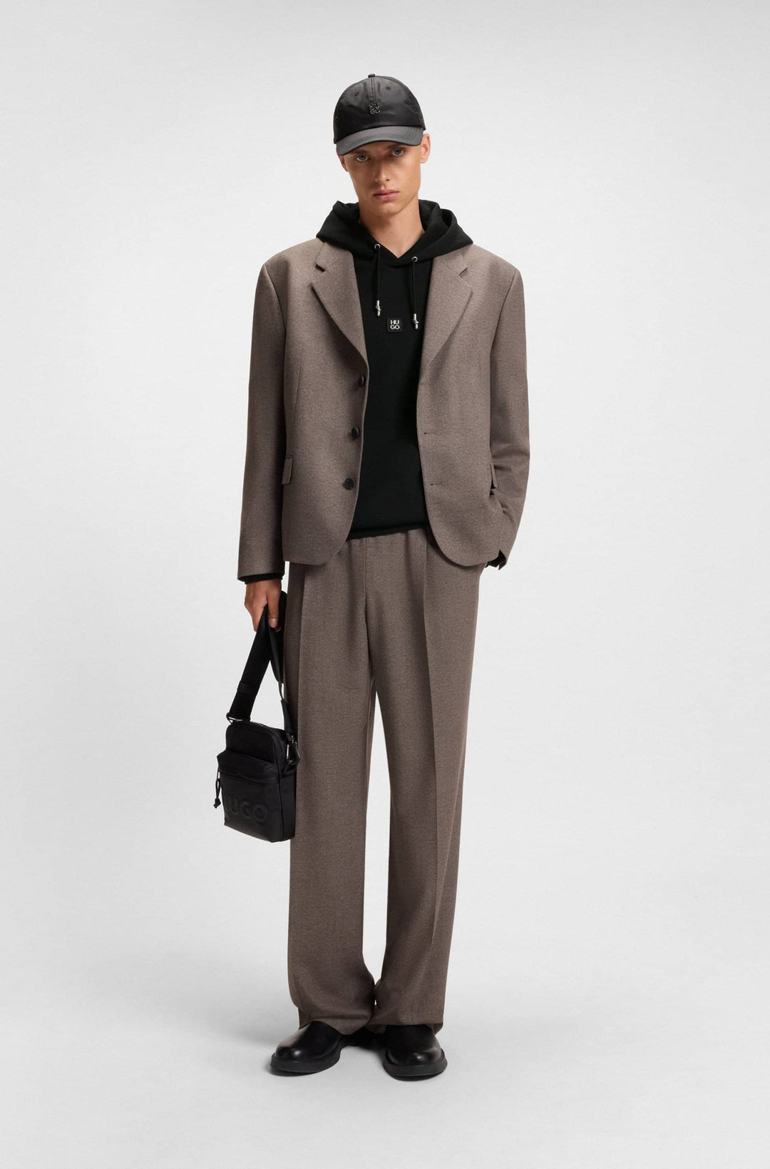 HUGO Hoodies Relaxed Fit - DARGENHOOD 50542583- Concorde Fashion#color_black-001