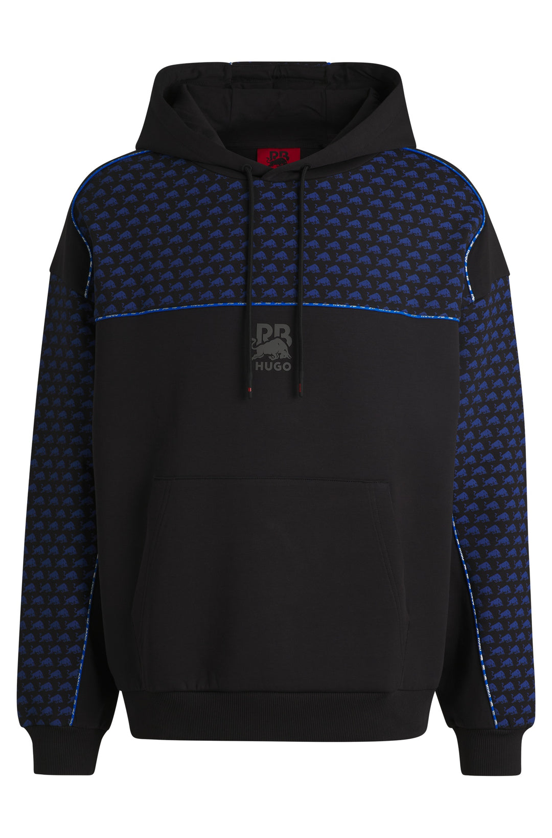 HUGO Hoodies Oversize Fit in Cotton Mix - DILVERSTON_RB 10267272 01-50542808- Concorde Fashion#color_black-001