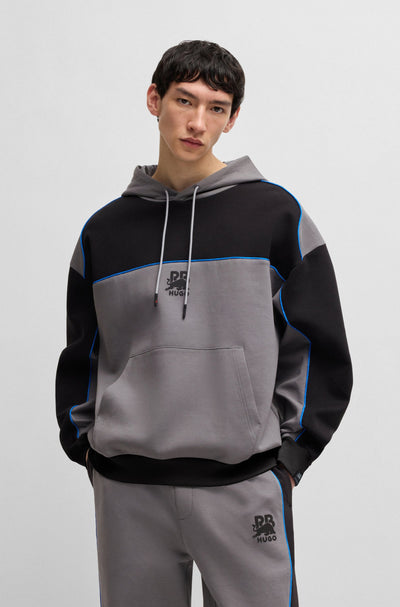 HUGO Hoodies Oversize Fit in Cotton Mix - DILVERSTON_RB 10267272 01-50542808- Concorde Fashion#color_grey-025