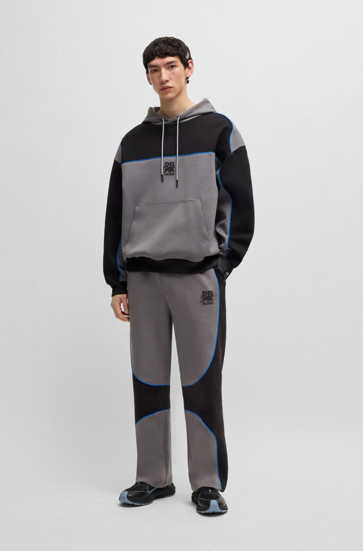 HUGO Hoodies Oversize Fit in Cotton Mix - DILVERSTON_RB 10267272 01-50542808- Concorde Fashion#color_grey-025