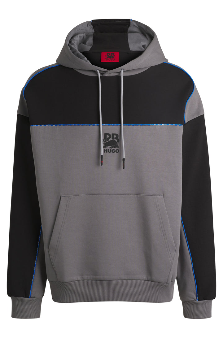 HUGO Hoodies Oversize Fit in Cotton Mix - DILVERSTON_RB 10267272 01-50542808- Concorde Fashion#color_grey-025