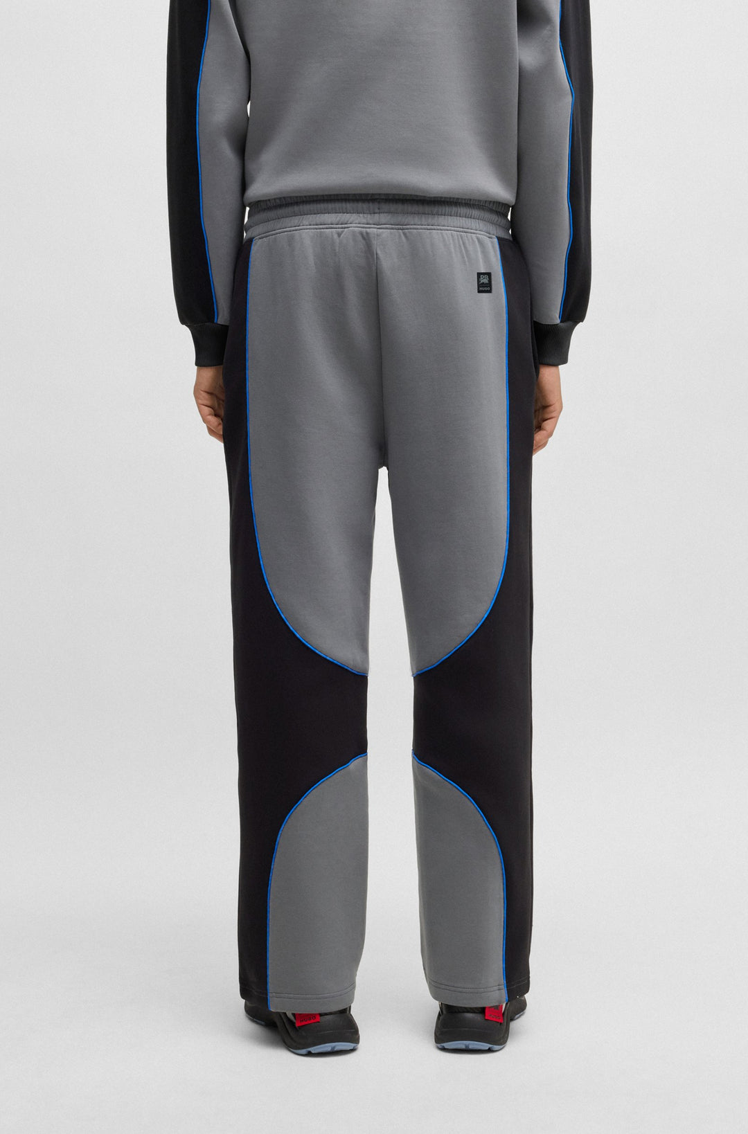 HUGO Jogging Pants Oversize Fit in Cotton Mix - DINODIE_RB 10267272 01-50542822- Concorde Fashion#color_grey-025
