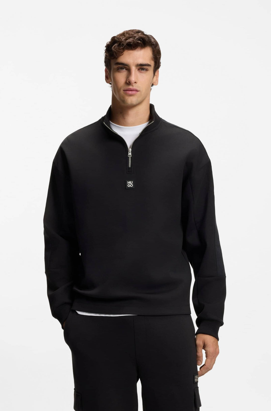 HUGO Sweatshirts Relaxed Fit - DANOVOTOP 50546402- Concorde Fashion#color_black-001