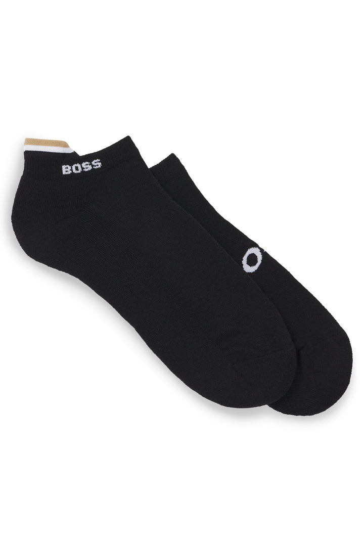 BOSS Socks  in Cotton Mix - 2P AS ICONIC LOOP CC 10267380 01-50531617- Concorde Fashion#color_black-001