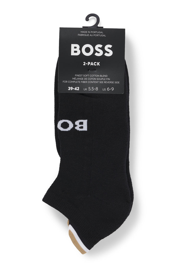 BOSS Socks  in Cotton Mix - 2P AS ICONIC LOOP CC 10267380 01-50531617- Concorde Fashion#color_black-001