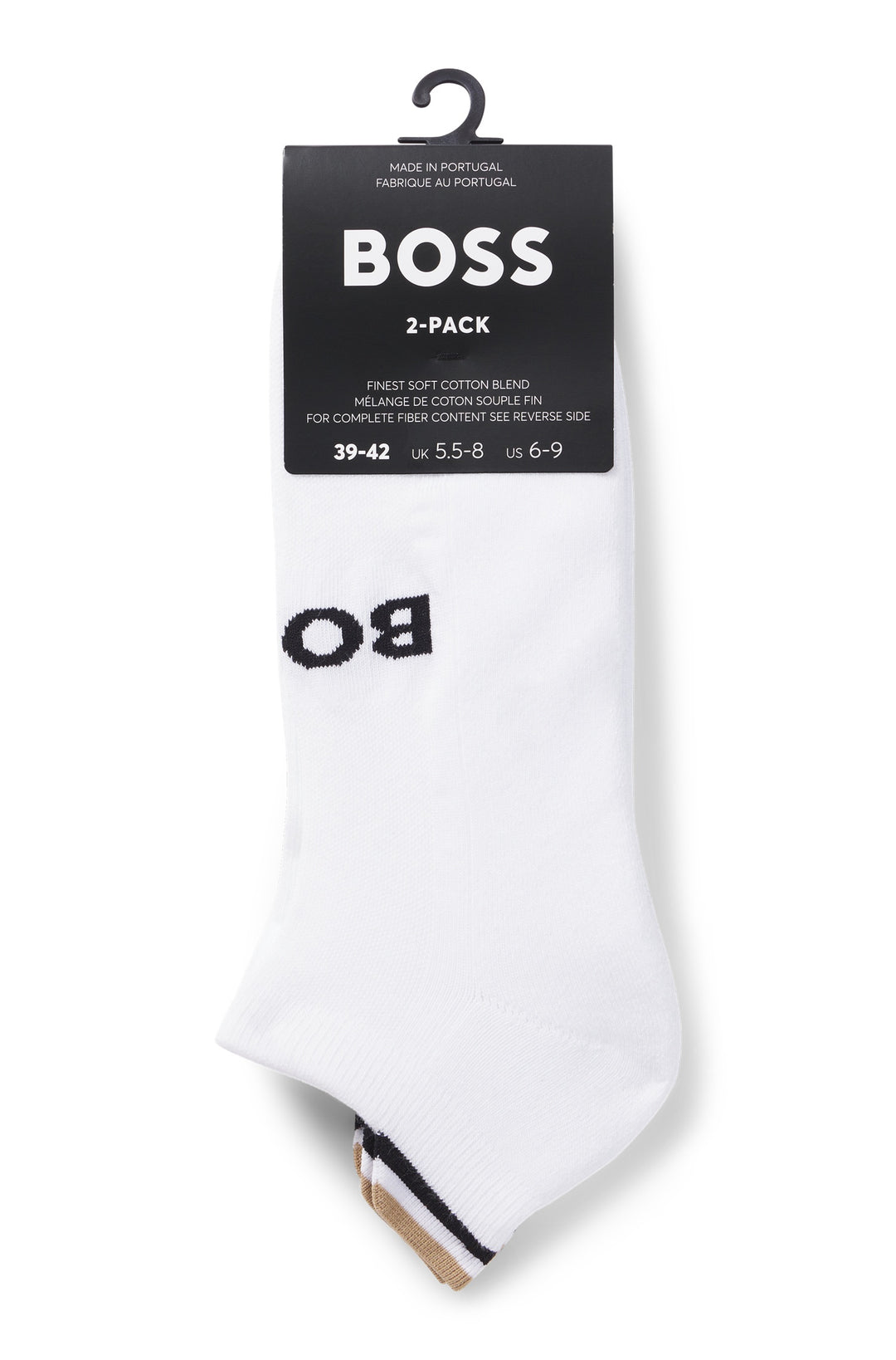 BOSS Socks  in Cotton Mix - 2P AS ICONIC LOOP CC 10267380 01-50531617- Concorde Fashion#color_white-100