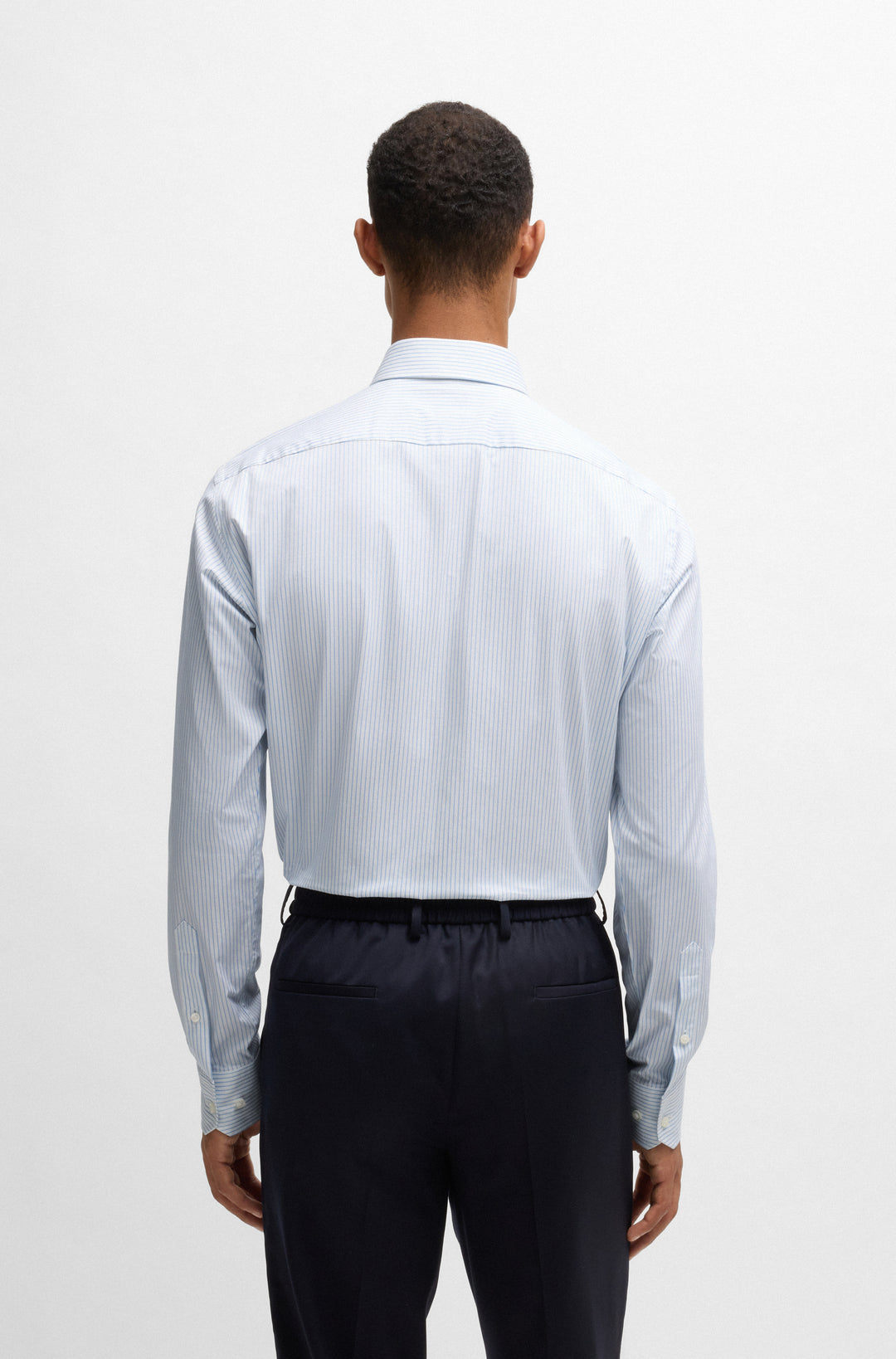 BOSS Formal Shirts Regular Fit in Cotton Mix - H-JOE-KENT-C1-214 10267724 01-50532835- Concorde Fashion#color_blue-450