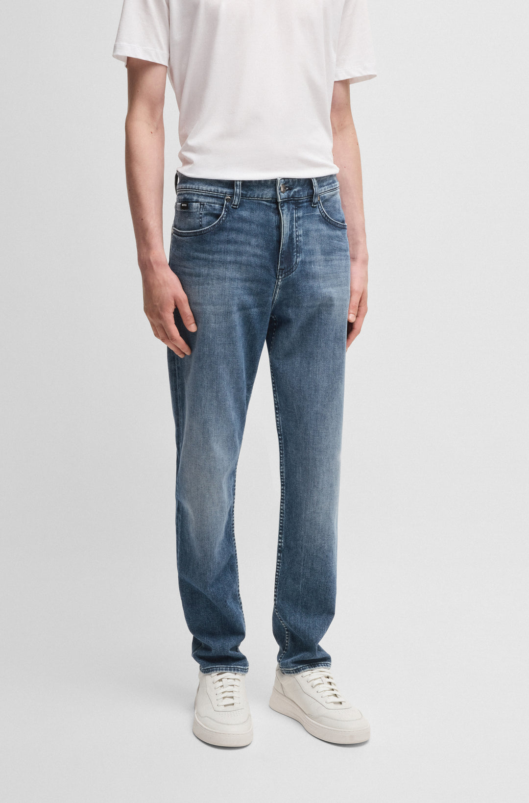 BOSS Jeans Regular Fit in Cotton Mix - C-RE.MAINE 10267733 01-50532595- Concorde Fashion#color_navy-418