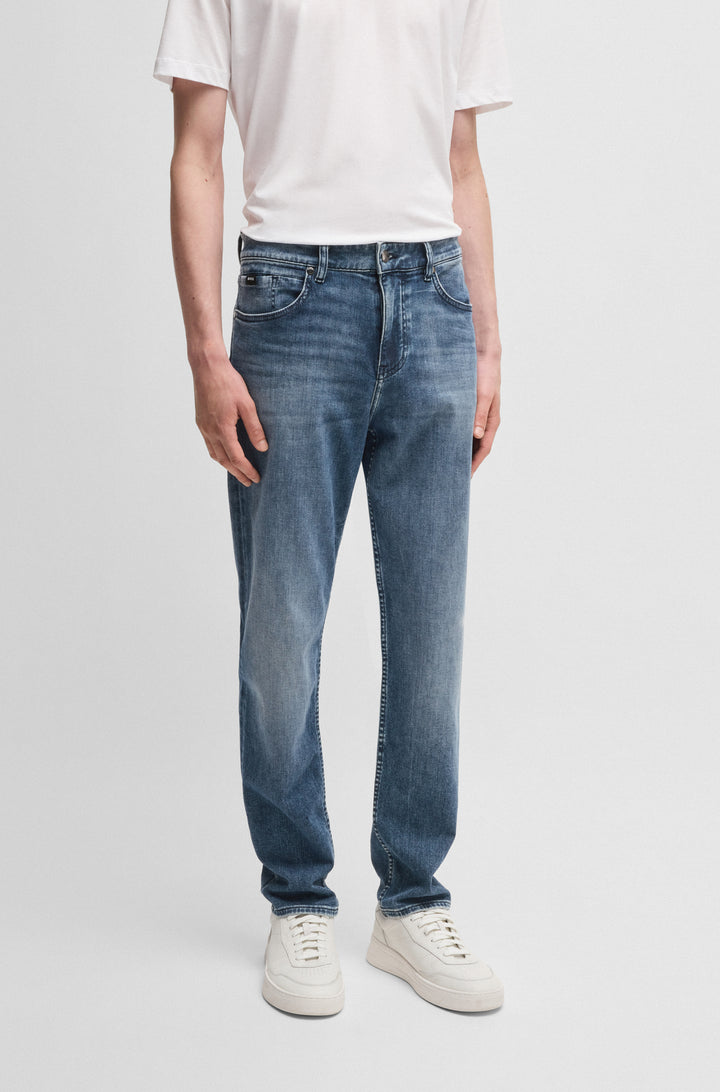 BOSS Jeans Regular Fit in Cotton Mix - C-RE.MAINE 10267733 01-50532595- Concorde Fashion#color_navy-418