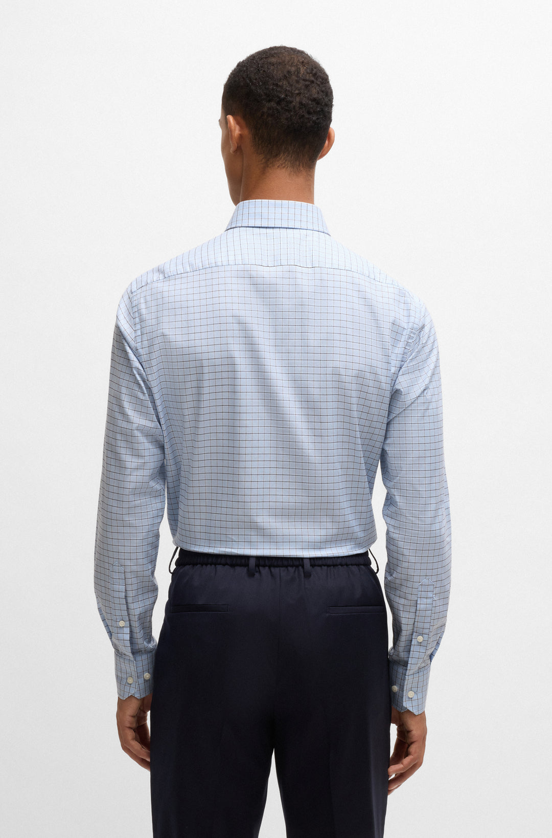 BOSS Formal Shirts Regular Fit in Cotton Mix - H-JOE-KENT-C1-214 10267739 01-50532855- Concorde Fashion#color_blue-450