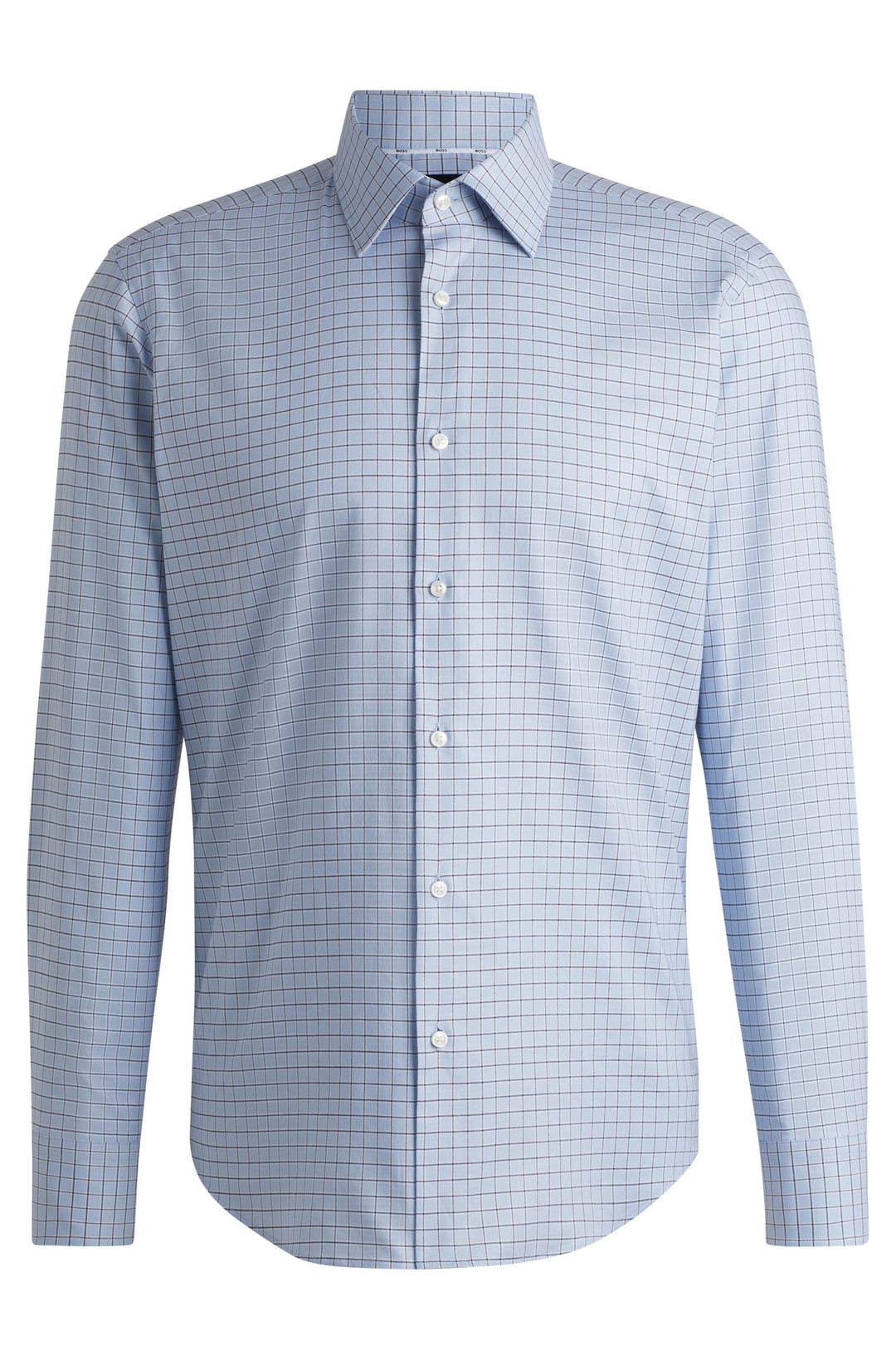 BOSS Formal Shirts Regular Fit in Cotton Mix - H-JOE-KENT-C1-214 10267739 01-50532855- Concorde Fashion#color_blue-450