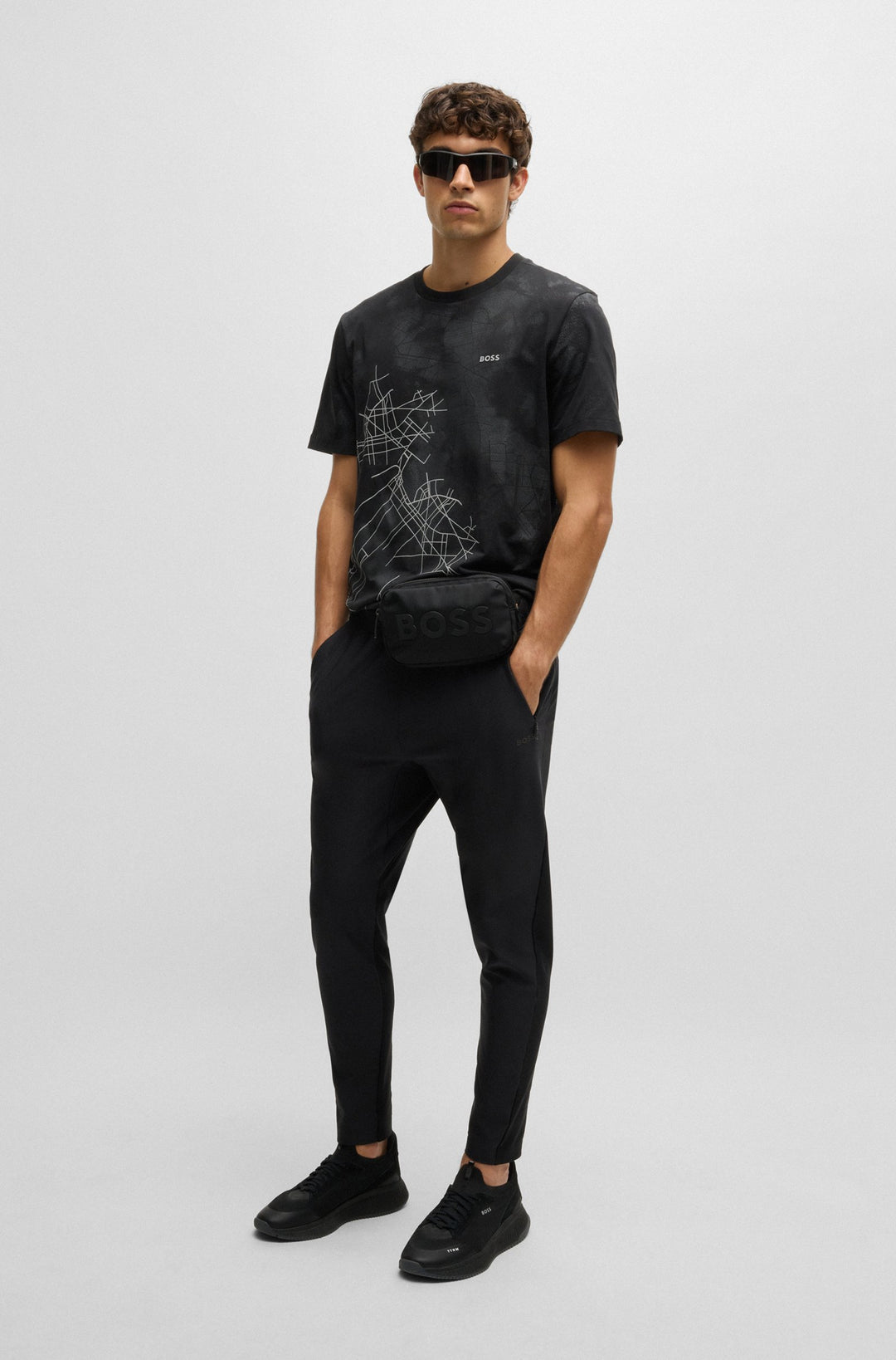 BOSS T-Shirts Relaxed Fit in Cotton Mix - TEE 6 10267889 01-50532432- Concorde Fashion#color_black-001