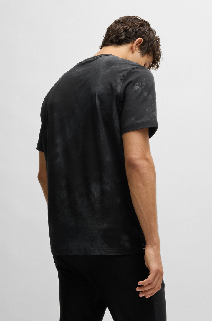 BOSS T-Shirts Relaxed Fit in Cotton Mix - TEE 6 10267889 01-50532432- Concorde Fashion#color_black-001