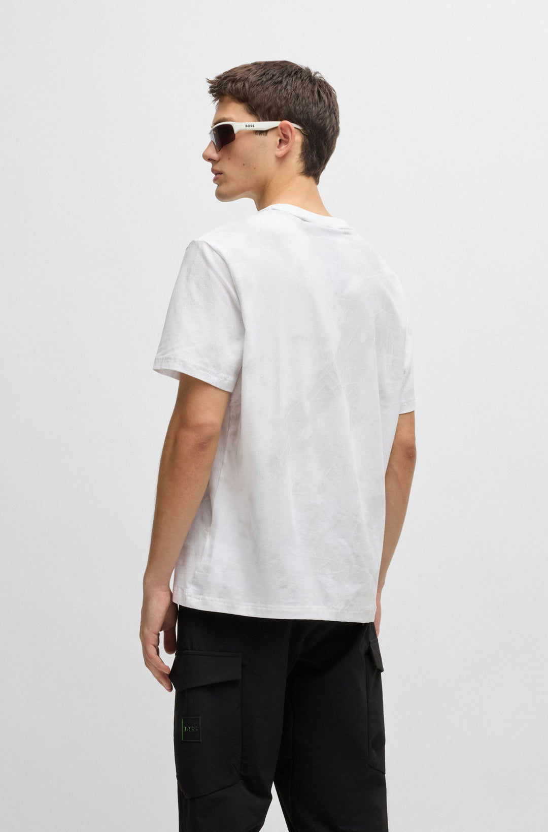 BOSS T-Shirts Relaxed Fit in Cotton Mix - TEE 6 10267889 01-50532432- Concorde Fashion#color_white-100
