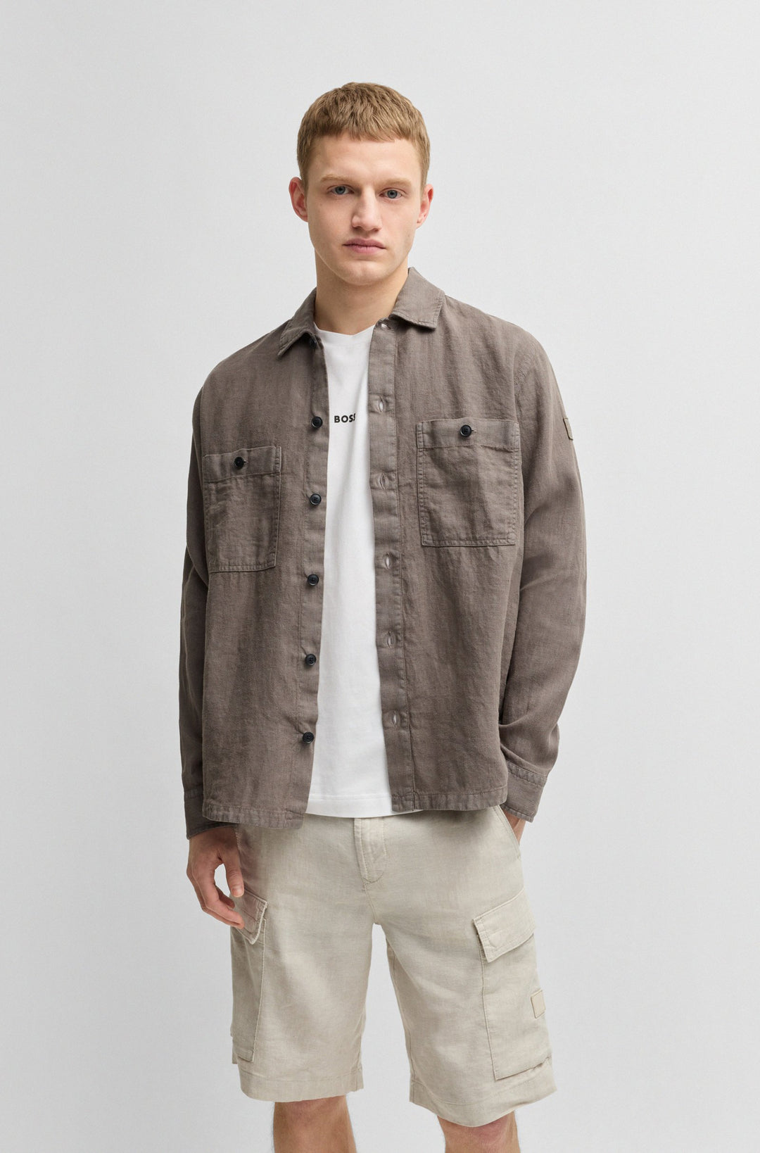 BOSS Casual Shirts Oversize Fit - LOCKY_2_M 50537951- Concorde Fashion#color_beige-294