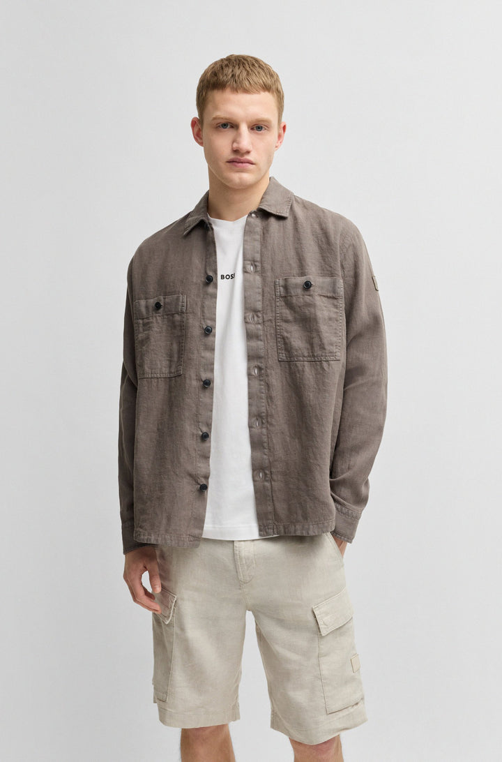 BOSS Casual Shirts Oversize Fit - LOCKY_2_M 50537951- Concorde Fashion#color_beige-294