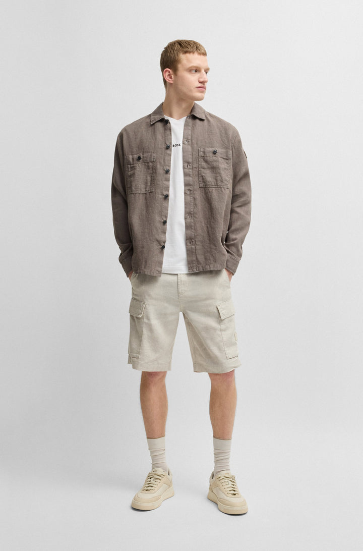 BOSS Casual Shirts Oversize Fit - LOCKY_2_M 50537951- Concorde Fashion#color_beige-294