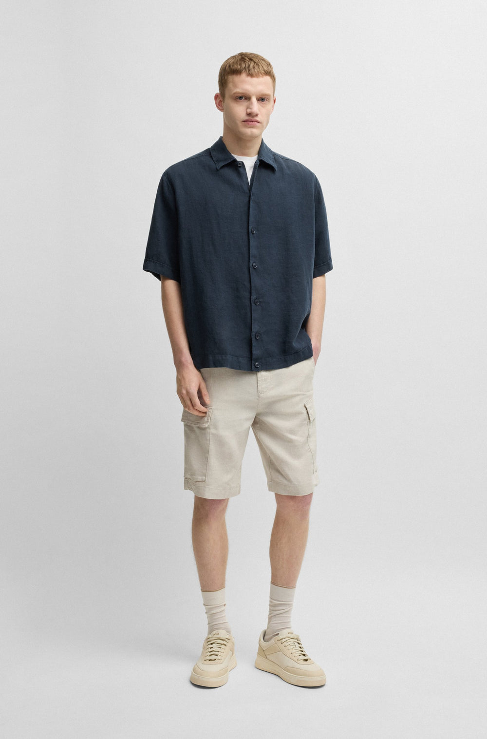 BOSS Casual Shirts Relaxed Fit - LAPOULLY_M 50538880- Concorde Fashion#color_navy-404
