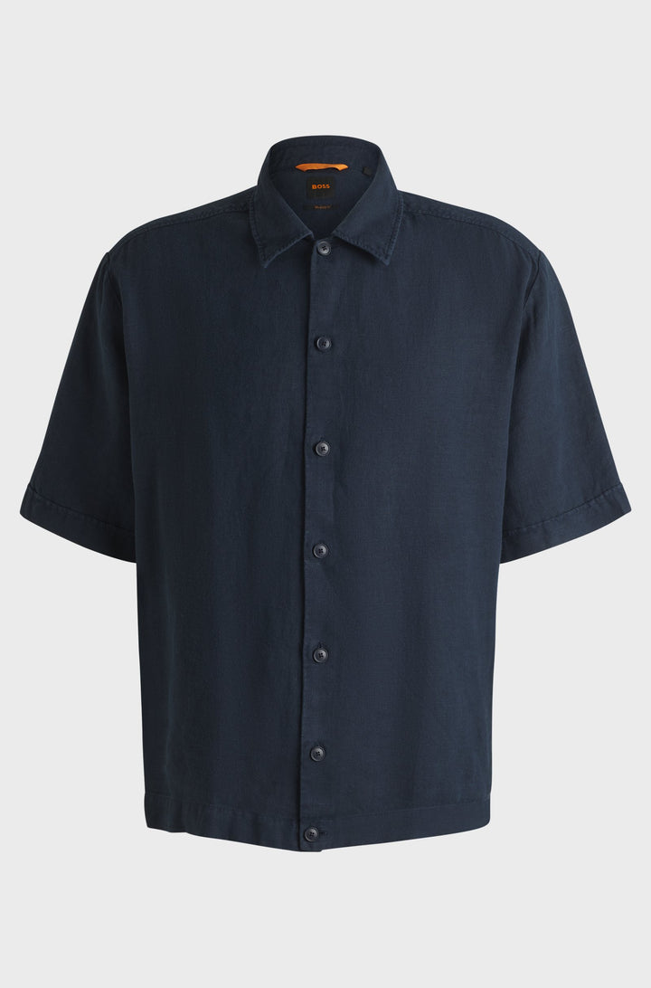 BOSS Casual Shirts Relaxed Fit - LAPOULLY_M 50538880- Concorde Fashion#color_navy-404