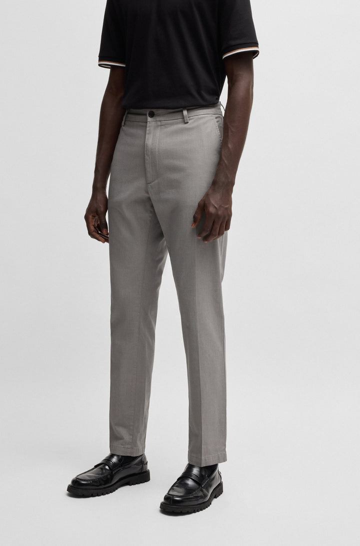 BOSS Trousers Regular Fit in Cotton Mix - H-KANE 10267896 01-50534880- Concorde Fashion#color_grey-029