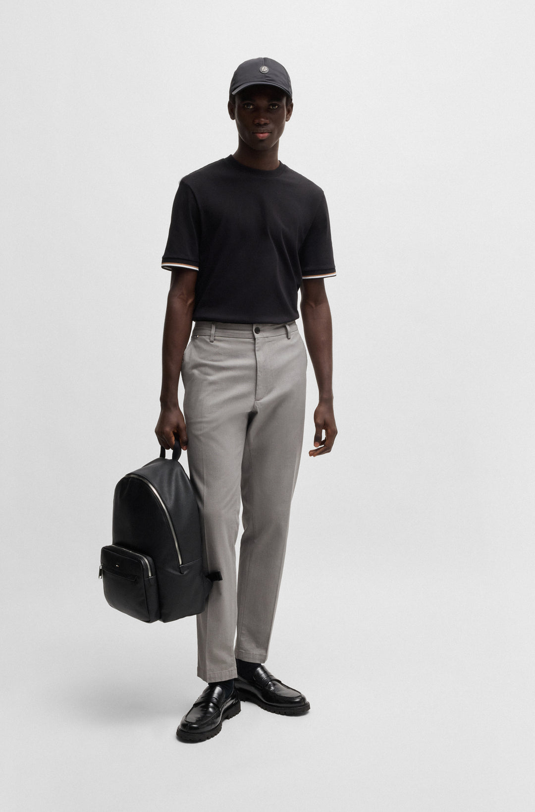 BOSS Trousers Regular Fit in Cotton Mix - H-KANE 10267896 01-50534880- Concorde Fashion#color_grey-029