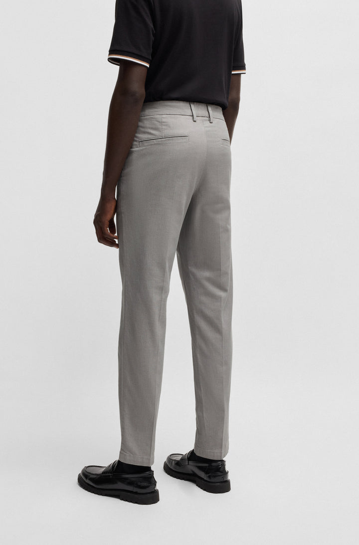 BOSS Trousers Regular Fit in Cotton Mix - H-KANE 10267896 01-50534880- Concorde Fashion#color_grey-029