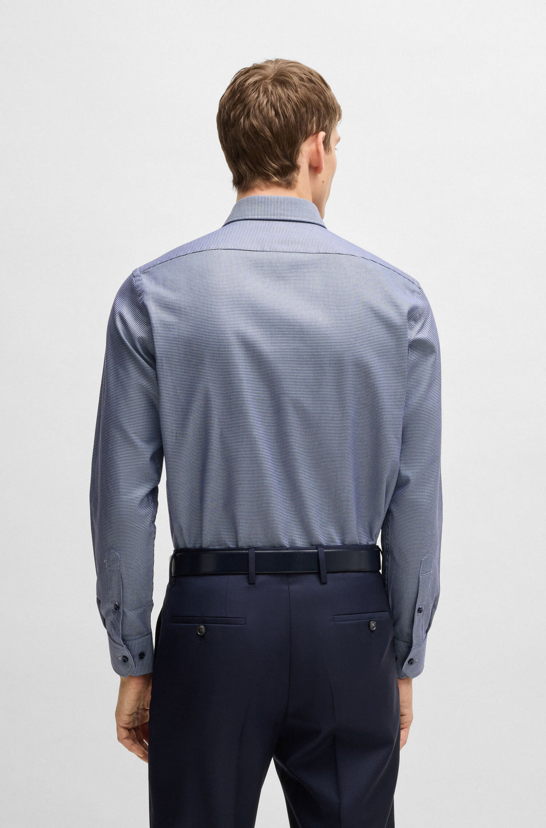 BOSS Formal Shirts Regular Fit in Cotton - H-JOE-SPREAD-C1-222 10267924 01-50532861- Concorde Fashion#color_navy-410