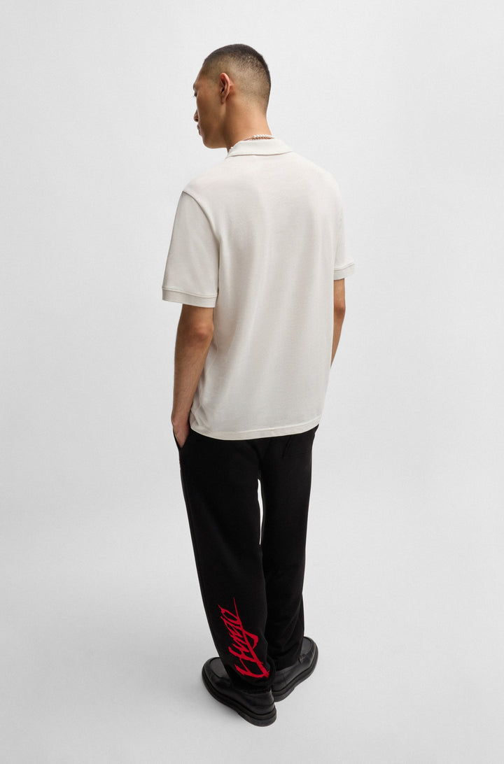 HUGO Polos Relaxed Fit in Cotton - DALOGPOLO 10267961 01-50533657- Concorde Fashion#color_white-101