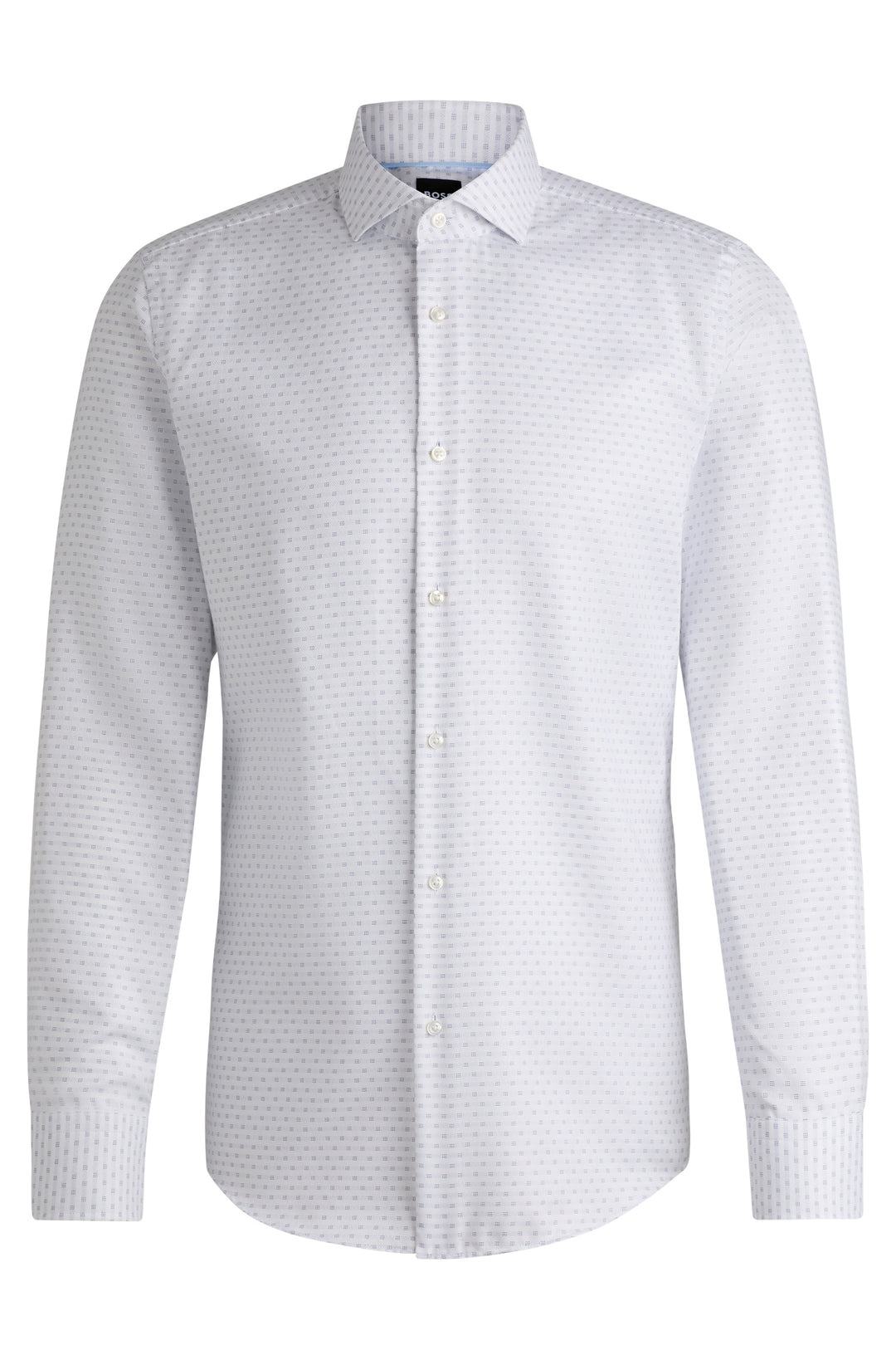 BOSS Formal Shirts Slim Fit in Cotton - H-HANK-SPREAD-C1-222 10267991 01-50533039- Concorde Fashion#color_white-100