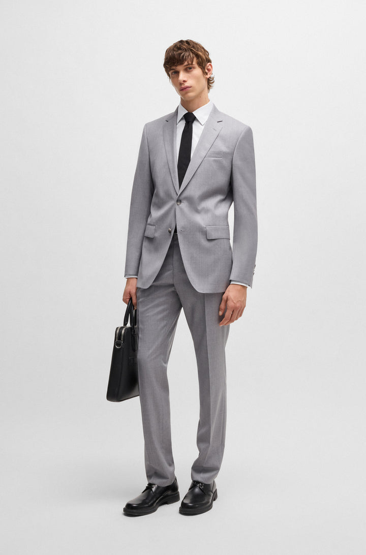 BOSS Formal Shirts Slim Fit in Cotton - H-HANK-KENT-C1-214 10268013 01-50533040- Concorde Fashion#color_black-001