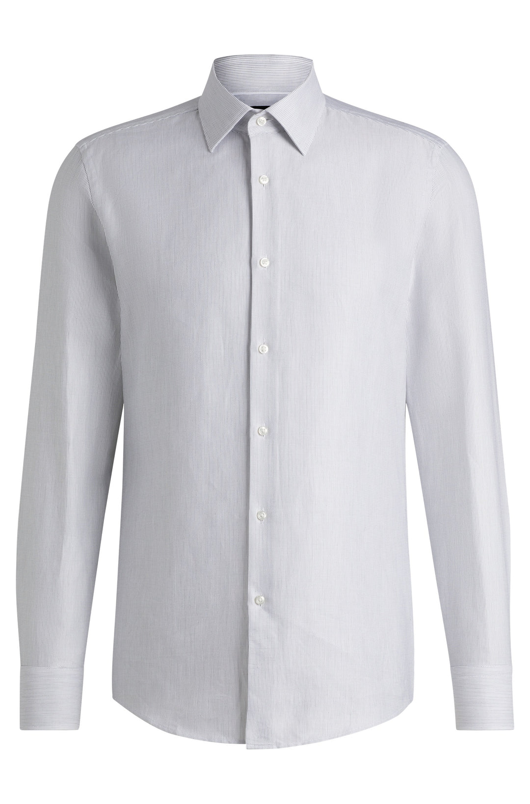 BOSS Formal Shirts Slim Fit in Cotton - H-HANK-KENT-C1-214 10268013 01-50533040- Concorde Fashion#color_black-001