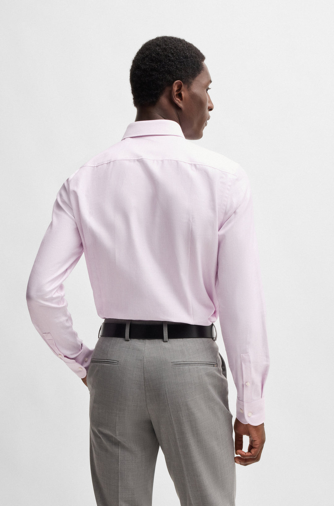 BOSS Formal Shirts Slim Fit in Cotton - H-HANK-KENT-C1-214 10268013 01-50533040- Concorde Fashion#color_pink-664